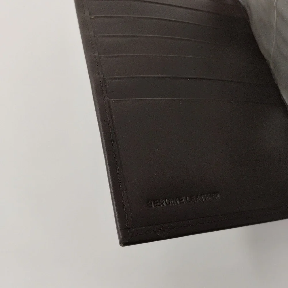 Vintage ROLFS Men's Bi-Fold Wallet Genuine Leather Brown 5